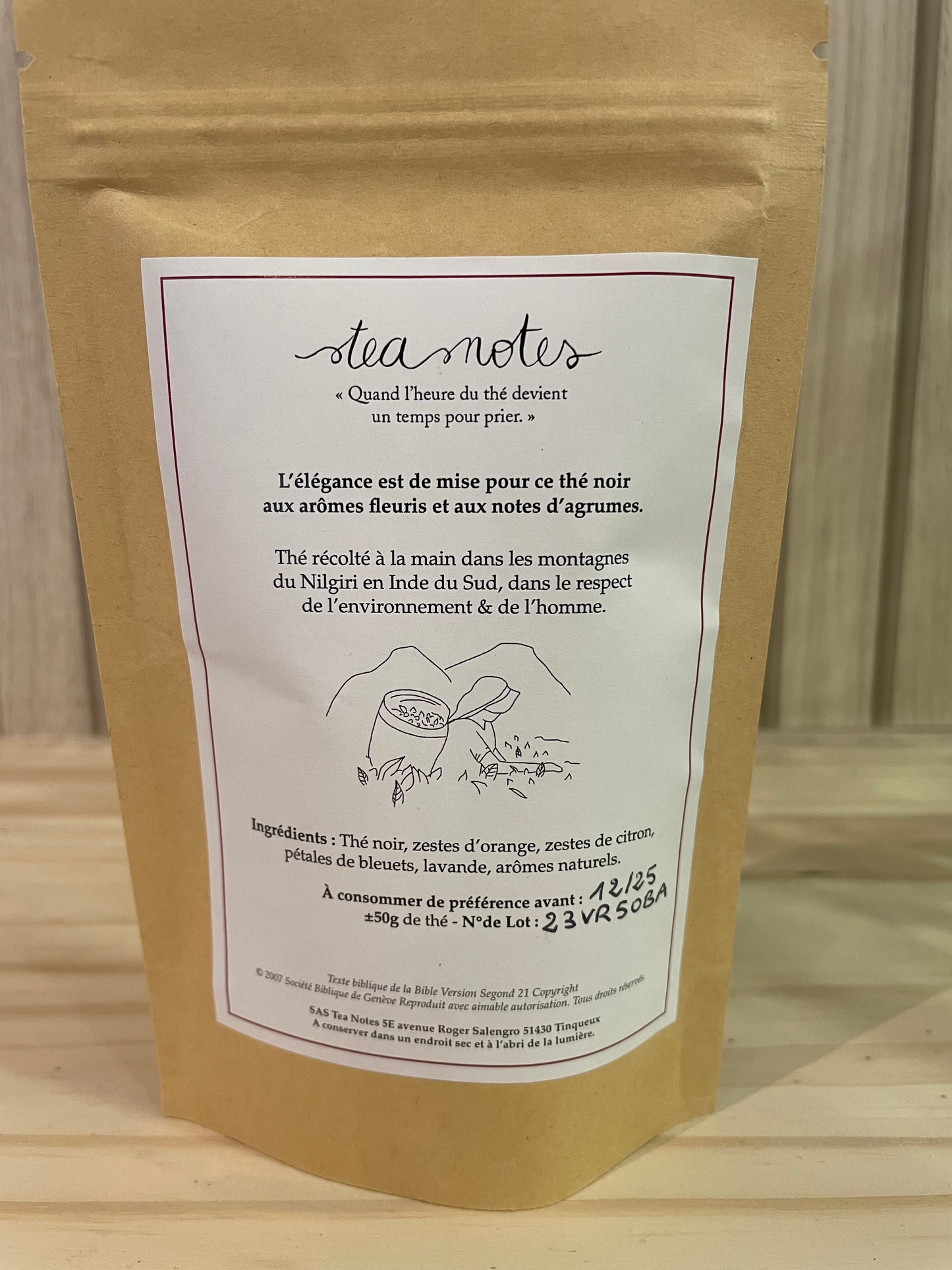 Thé noir Bergamote Agrumes