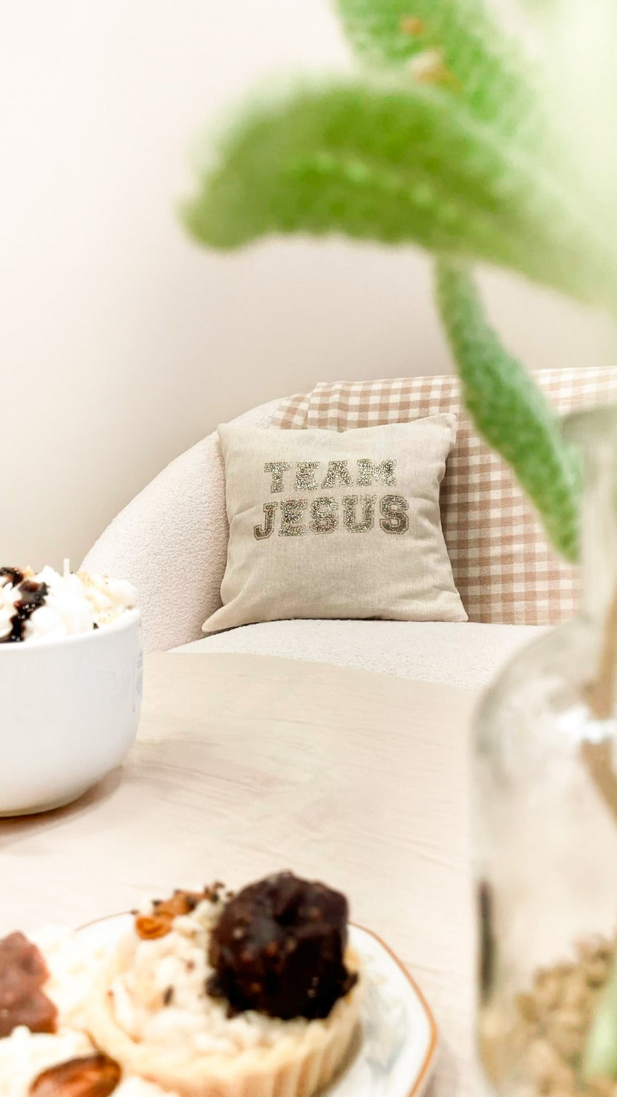Coussin "Team Jésus"