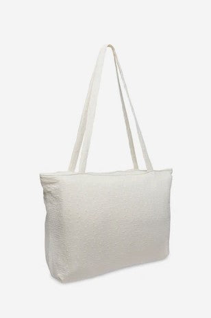 Sac Tote Bag Embroidery Biscuit et Ivory