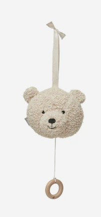 Peluche Musicale Teddy Bear Naturel et Olive Green