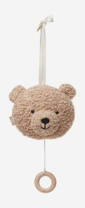 Peluche Musicale Teddy Bear Naturel et Olive Green